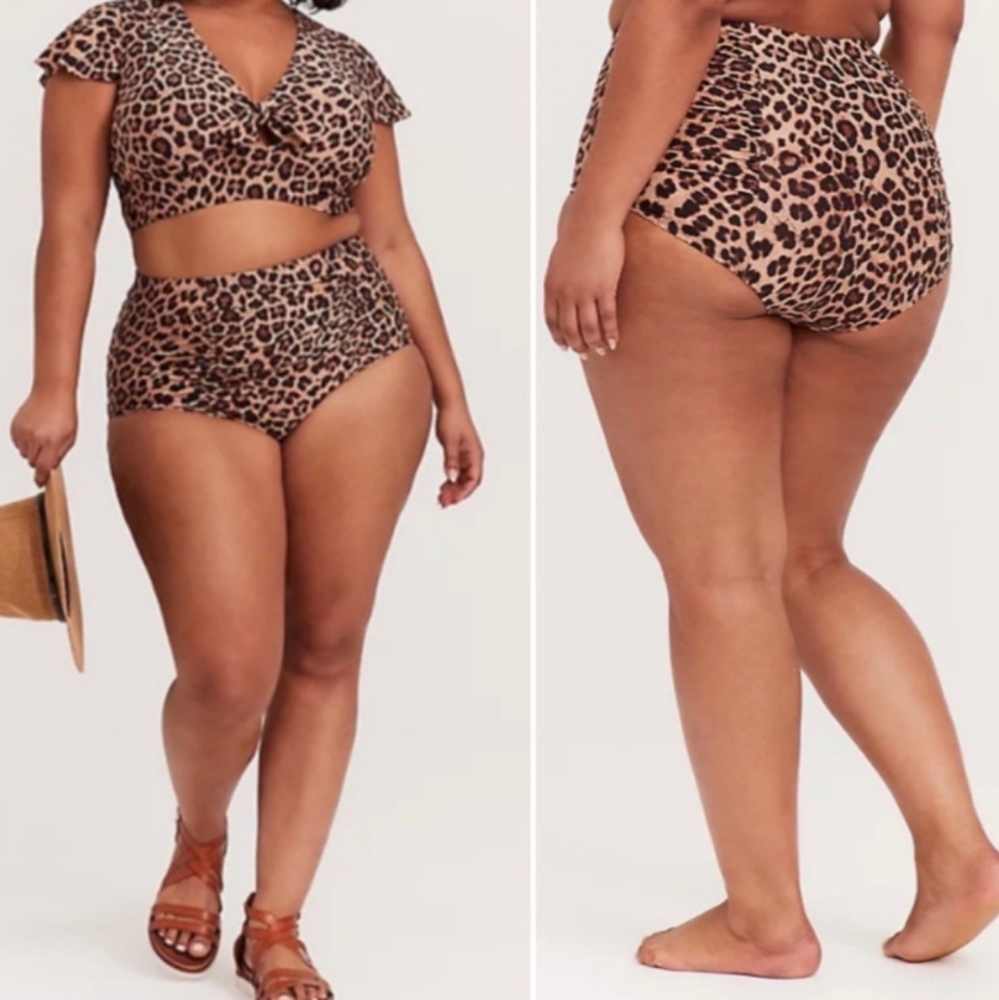 High Bottom Leopard Ruched Bikini ⛓️🪞 - Picture 11 of 11